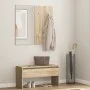 Flurmöbel-Set aus Sonoma-Eichensperrholz von vidaXL, Bänke für Hallen und Lager - Ref: Foro24-808786, Preis: 68,93 €, Rabatt: %