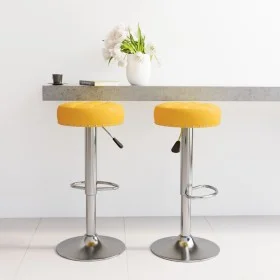 Küchenhocker, 2 Stück, Stoff in Senfgelb. von , Küchenhocker - Ref: Foro24-332978, Preis: 101,51 €, Rabatt: %