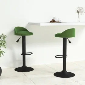 Küchenhocker, 2 Stück, dunkelgrünes Samtgewebe von , Küchenhocker - Ref: Foro24-333604, Preis: 107,22 €, Rabatt: %