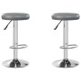 Taburetes de cocina 2 unidades cuero sintético gris de , Taburetes de cocina - Ref: Foro24-333102, Precio: 97,67 €, Descuento: %