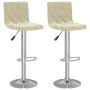Küchenhocker, 2 Stück, cremefarbenes Samtgewebe. von , Küchenhocker - Ref: Foro24-333686, Preis: 131,90 €, Rabatt: %