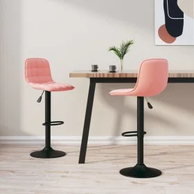 Kitchen stools 2 units pink velvet by , Kitchen stools - Ref: Foro24-333996, Price: 106,56 €, Discount: %