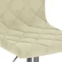 Küchenhocker, 2 Stück, cremefarbenes Samtgewebe. von , Küchenhocker - Ref: Foro24-333686, Preis: 129,69 €, Rabatt: %