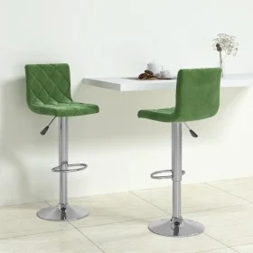 Kitchen stools 2 units dark green velvet by , Kitchen stools - Ref: Foro24-333690, Price: 106,19 €, Discount: %