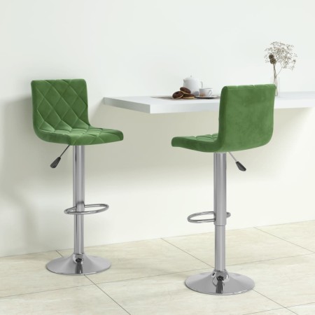 Küchenhocker, 2 Stück, dunkelgrünes Samtgewebe von , Küchenhocker - Ref: Foro24-333690, Preis: 106,96 €, Rabatt: %