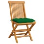 Gartenstühle 6 Stück aus Teakholz und leuchtend grünen Kissen von , Gartenstühle - Ref: Foro24-3065610, Preis: 391,48 €, Raba...