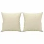 2-seater sofa with cream-colored synthetic leather cushions, 140 cm by , Sofas - Ref: Foro24-3200931, Price: 226,55 €, Discou...
