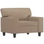 Armchair with footstool in synthetic leather, cappuccino color, 60 cm. by , Sofas - Ref: Foro24-3201163, Price: 224,90 €, Dis...