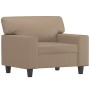 Sessel mit Hocker aus synthetischem Leder in Capuccino-Farbe, 60 cm. von , Sofas - Ref: Foro24-3201163, Preis: 228,58 €, Raba...