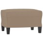 Sessel mit Hocker aus synthetischem Leder in Capuccino-Farbe, 60 cm. von , Sofas - Ref: Foro24-3201163, Preis: 228,58 €, Raba...
