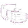 Sessel mit Hocker aus synthetischem Leder in Capuccino-Farbe, 60 cm. von , Sofas - Ref: Foro24-3201163, Preis: 228,58 €, Raba...