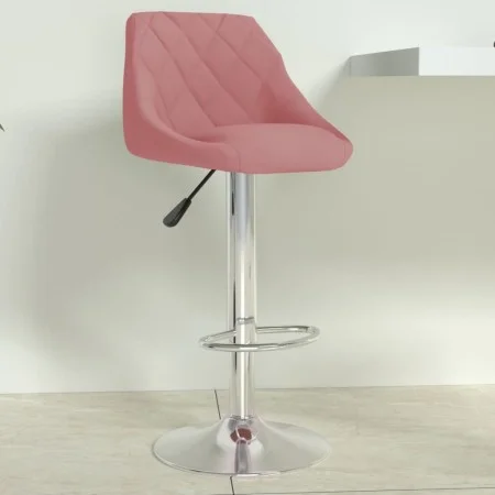 Taburete de cocina de terciopelo rosa de , Taburetes de cocina - Ref: Foro24-335299, Precio: 100,44 €, Descuento: %