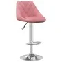 Taburete de cocina de terciopelo rosa de , Taburetes de cocina - Ref: Foro24-335299, Precio: 100,44 €, Descuento: %