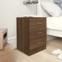 Mesita de noche madera contrachapada marrón roble 38x35x56 cm de , Mesitas de noche - Ref: Foro24-815325, Precio: 66,03 €, De...
