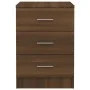 Mesita de noche madera contrachapada marrón roble 38x35x56 cm de , Mesitas de noche - Ref: Foro24-815325, Precio: 66,03 €, De...