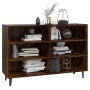 Rauchiger Eichenfurnier-Holzschrank 103,5x35x70 cm von , Sideboards - Ref: Foro24-813185, Preis: 66,34 €, Rabatt: %