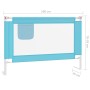Barandilla de seguridad cama de niño azul tela 100x25 cm de , Barandillas de seguridad - Ref: Foro24-10208, Precio: 32,61 €, ...