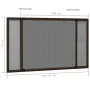 Ausziehbares Fliegengitter für Fenster in Braun (100-193)x75 cm. von , Moskitonetze für Fenster - Ref: Foro24-149042, Preis: ...