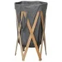 Folding laundry basket made of wood and gray fabric by , Laundry baskets - Ref: Foro24-284228, Price: 22,20 €, Discount: %