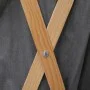 Faltbarer Wäschekorb aus Holz und grauem Stoff von , Wäschekörbe - Ref: Foro24-284228, Preis: 22,20 €, Rabatt: %