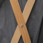 Faltbarer Wäschekorb aus Holz und grauem Stoff von , Wäschekörbe - Ref: Foro24-284228, Preis: 22,61 €, Rabatt: %