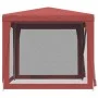 Party tent with 4 red HDPE mesh walls 2.5x2.5 m by , Tents and gazebos - Ref: Foro24-319225, Price: 78,65 €, Discount: %