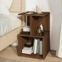 Mesita de noche madera contrachapada marrón roble 35x35x55 cm de , Mesitas de noche - Ref: Foro24-815187, Precio: 38,74 €, De...