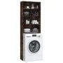 Washing machine cabinet in smoked oak color, 64x24x190 cm by , Accessories for washing machines and dryers - Ref: Foro24-8159...