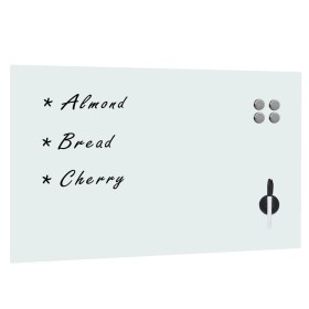 Magnetische weiße Glaswandtafel 100x60 cm von , Whiteboards - Ref: Foro24-30113, Preis: 69,35 €, Rabatt: %