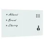 Pizarra magnética de pared blanca vidrio 100x60 cm de , Pizarras blancas - Ref: Foro24-30113, Precio: 67,71 €, Descuento: %