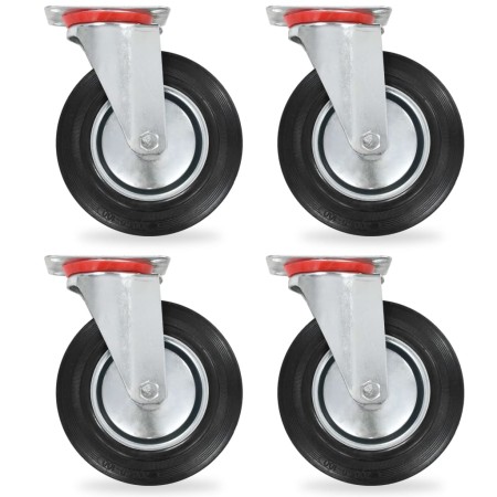 Drehbare Räder, 4 Stück, 200 mm. von , Materialhandhabung - Ref: Foro24-143454, Preis: 62,05 €, Rabatt: %