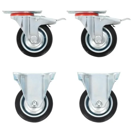 Transport wheels 4 units 75 mm by , Material handling - Ref: Foro24-143461, Price: 22,63 €, Discount: %