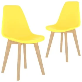 Esszimmerstühle, 2 Stück, gelber Kunststoff von , Essstühle - Ref: Foro24-289116, Preis: 90,15 €, Rabatt: %