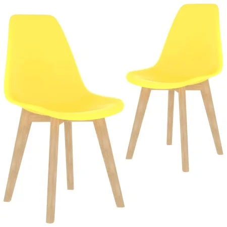 Esszimmerstühle, 2 Stück, gelber Kunststoff von , Essstühle - Ref: Foro24-289116, Preis: 90,15 €, Rabatt: %