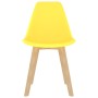 Sillas de comedor 2 unidades plástico amarillo de , Sillas de comedor - Ref: Foro24-289116, Precio: 91,39 €