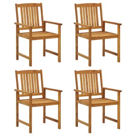 Gartenstühle 4 Einheiten aus massivem Akazienholz von vidaXL, Gartenstühle - Ref: Foro24-311848, Preis: 292,72 €, Rabatt: %