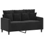3-piece black velvet sofa set with cushions by , Sofas - Ref: Foro24-3201715, Price: 477,33 €, Discount: %
