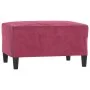 Set of sofas with 4 pieces of red velvet cushions by , Sofas - Ref: Foro24-3201968, Price: 718,97 €, Discount: %