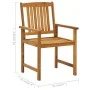 Gartenstühle 4 Einheiten aus massivem Akazienholz von vidaXL, Gartenstühle - Ref: Foro24-311848, Preis: 282,20 €, Rabatt: %