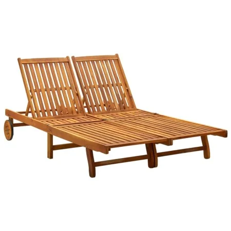 Liege für 2 Personen aus massivem Akazienholz von vidaXL, Liegen - Ref: Foro24-311873, Preis: 311,87 €, Rabatt: %