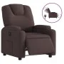 Dark brown electric reclining armchair in fabric. by , Armchairs - Ref: Foro24-3204349, Price: 250,86 €, Discount: %