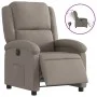 Electric reclining armchair in gray taupe fabric by , Armchairs - Ref: Foro24-3204148, Price: 241,67 €, Discount: %