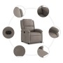 Electric reclining armchair in gray taupe fabric by , Armchairs - Ref: Foro24-3204148, Price: 259,64 €, Discount: %