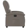 Electric reclining armchair in gray taupe fabric by , Armchairs - Ref: Foro24-3204148, Price: 241,67 €, Discount: %