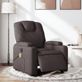 Elektrischer Massage-Fernsehsessel aus dunkelbraunem Stoff von , Sessel - Ref: Foro24-3204361, Preis: 263,79 €, Rabatt: %