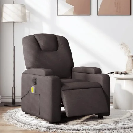 Elektrischer Massage-Fernsehsessel aus dunkelbraunem Stoff von , Sessel - Ref: Foro24-3204361, Preis: 276,49 €, Rabatt: %