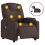 Elektrischer Massage-Fernsehsessel aus dunkelbraunem Stoff von , Sessel - Ref: Foro24-3204361, Preis: 276,49 €, Rabatt: %