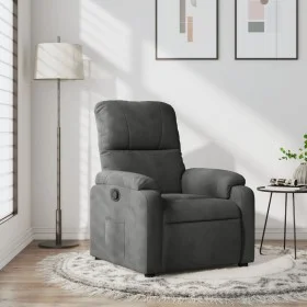 Dark gray microfiber fabric recliner. by , Armchairs - Ref: Foro24-373451, Price: 226,74 €, Discount: %