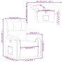 Dark gray microfiber fabric recliner. by , Armchairs - Ref: Foro24-373451, Price: 203,27 €, Discount: %