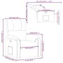 Dark gray microfiber fabric recliner. by , Armchairs - Ref: Foro24-373451, Price: 226,74 €, Discount: %